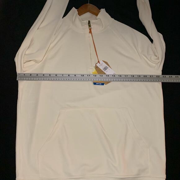 ORIGINAL WEATHERPROOF VINTAGE Men’s 1/4 Pull-Over UPF 50+ Antiq.White Size Large - Picture 10 of 15